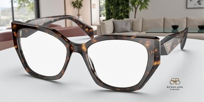 PRADA PR 18WV 2AU1O1 Tortoise Demo Lens 52 mm Women's Eyeglasses