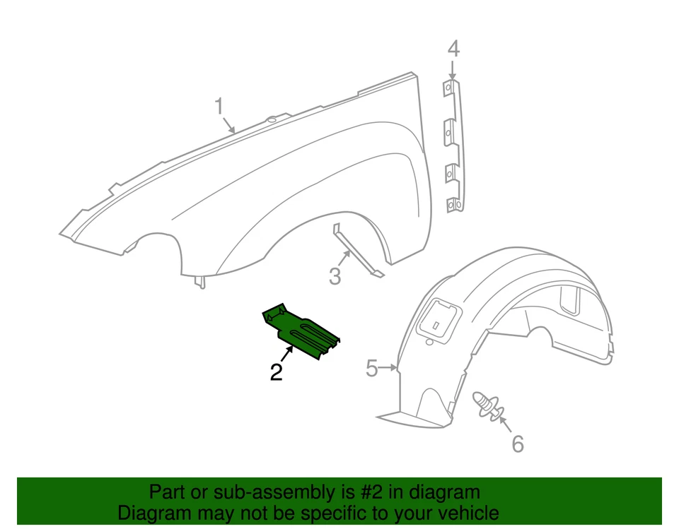 正品通用挡泥板上支撑 21999499 — 第 2/2 张图片