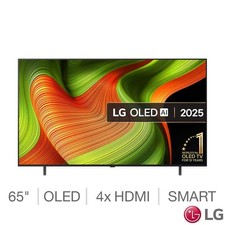 LG OLED65B56LA 65 Inch OLED 4K Ultra HD Smart TV, AI Sound Pro, AI Processor