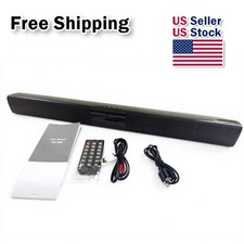 Wireless Surround Sound Bar 4 Speaker System BT Subwoofer TV Home Theater Remote