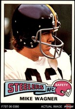 1975 Topps #153 Mike Wagner Steelers Western Illinois 7.5 - NM+
