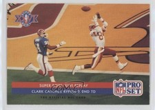 1992 Pro Set Super Bowl XXVI Replay Gary Clark Catches Rypien's 2nd TD #70 9b3