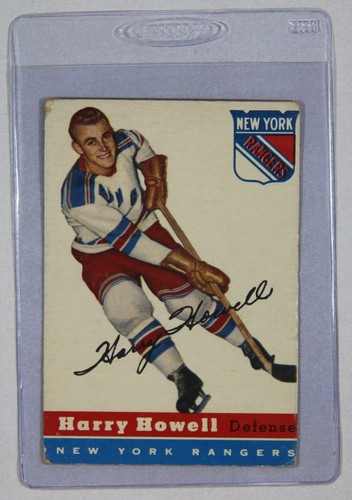 1954/55 Topps Hockey Hall of Famer Harry Howell sehr guter Zustand