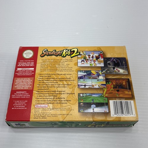 NINTENDO 64 GAME SNOWBOARD KIDS 2 PAL COMPLETE BOXED - Picture 14 of 24