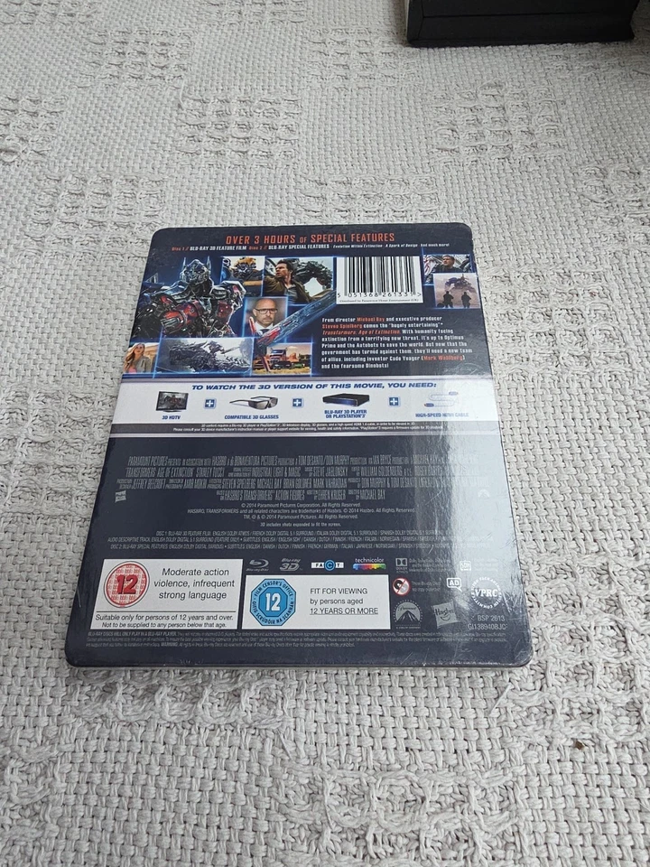 Transformers Age Of Extinction 3D Blu-Ray Steelbook Limited edition New & Sealed - Image 2 of 3