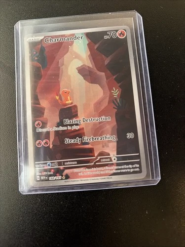 Pokémon TCG Scarlet & Violet Charmander Holo Card 168/165 NM/M Condition