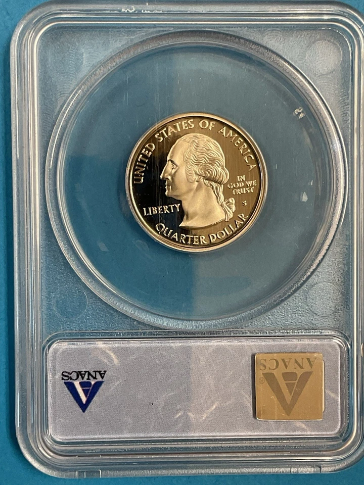 3-Coins 25c/25c/25c 2008S State Quarters ANACS PR70DCAM OK/NM/AZ - Image 3 of 4