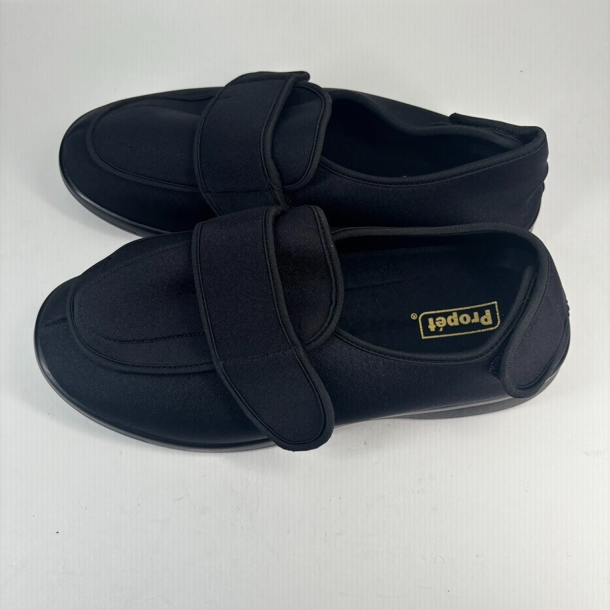 Propét Cronus Men’s 14 XX(5E) Black Slip-On Comfort Orthopedic Slipper Sneakers