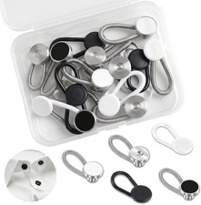 20 Pcs Collar Extenders - Elastic Button Extender for Dress Shirts Suits