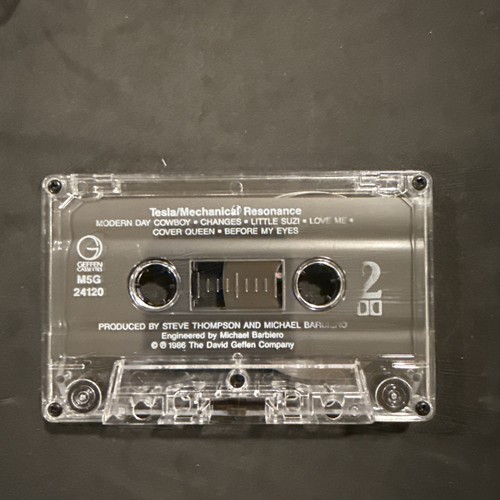 Tesla Mechanical Resonance Cassette Tape Geffen 1986 Hair Metal Tested - Picture 4 of 4