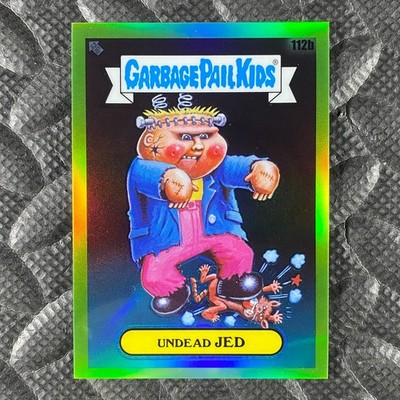 GARBAGE PAIL KIDS 2020 CHROME 3 112B UNDEAD JED GREEN REFRACTOR 092/299
