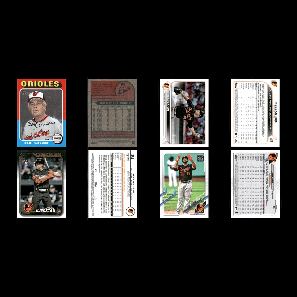 Baltimore Orioles Lot 25 Baseball Cards Topps Heritage Earl Weaver NM Baseball - Image 3 of 4