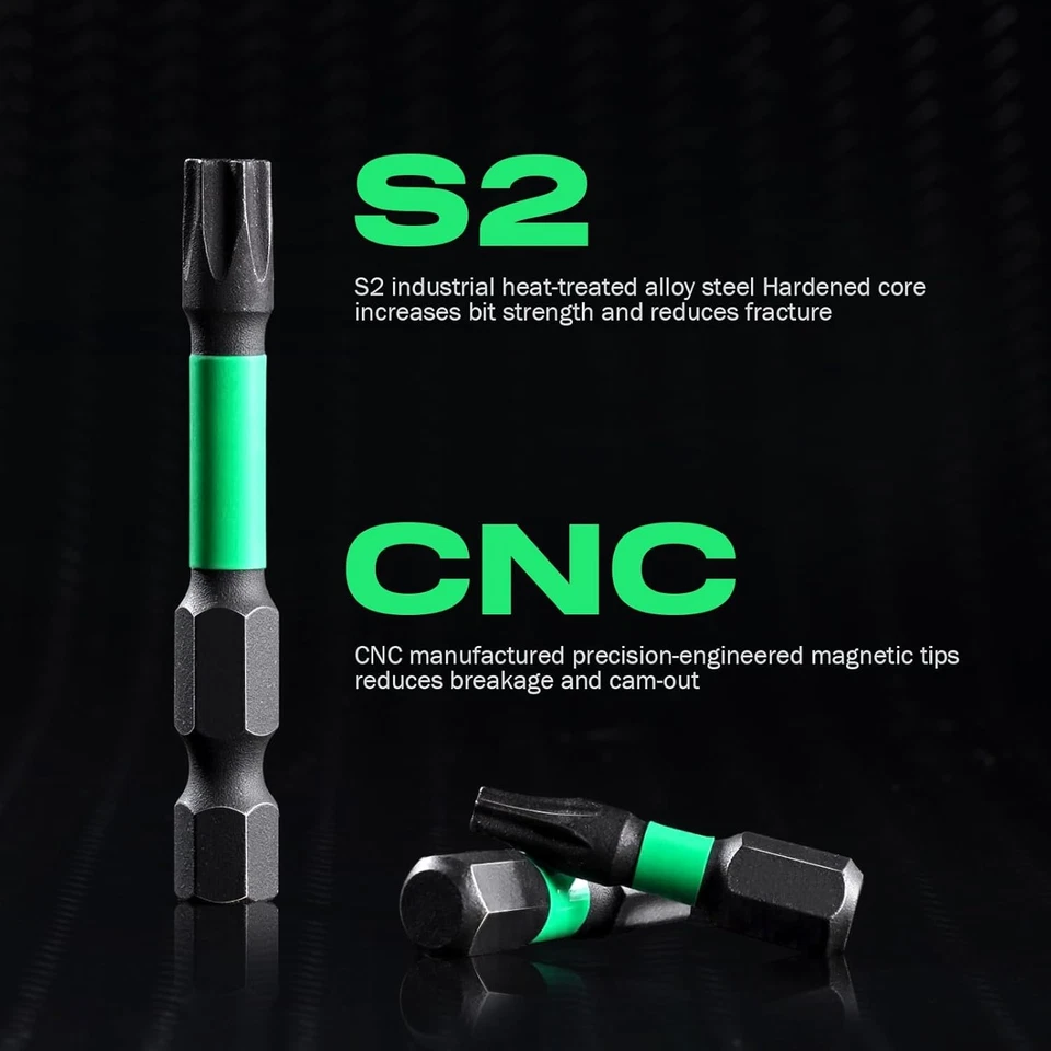 27PCS Impact Torx Bits Set TT7-TT40 Security Tamper Proof & Magnetic Screwdriver - Image 2 of 4