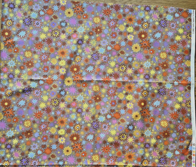 Kaffee Fassett Patchworkstoff star flower beige orange gelb 46cm x 110cm Rowan