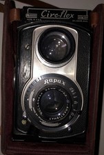 Graflex Ciro Flex TLR Camera Wollensak 85mm F3.5 Lens Rapax Shutter