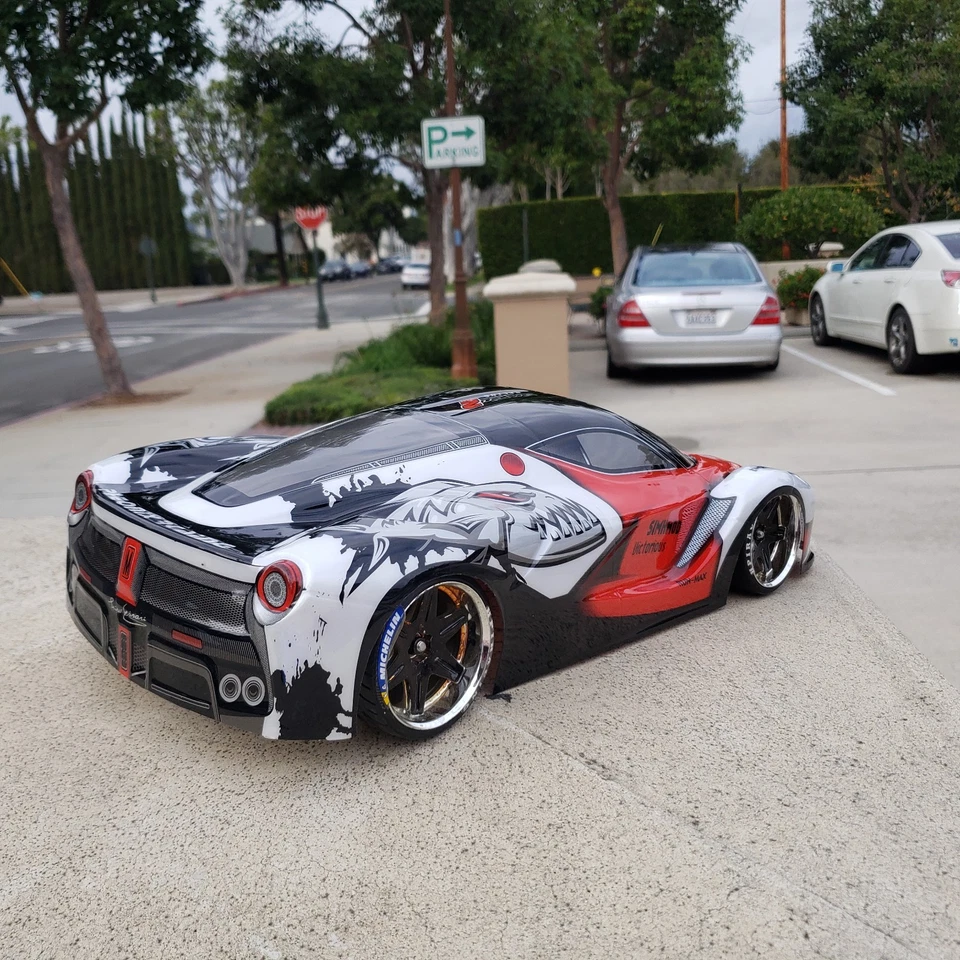 1/10 Custom Print LAFERRARI 4Tec-2 HPI RDS DC10 YD2 MST TT02 FZ02 Body Only - Image 4 of 4