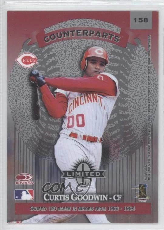 1997 Donruss Limited Counterparts Michael Tucker Curtis Goodwin #158 - Image 2 of 2