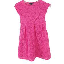 My Michelle Girls Pink Lace Dress Size 10 Short Sleeve Summer Dress
