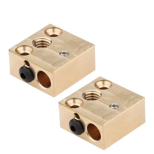 Brass Heater Block+Silicone Case Cover For CR10/E3D Hotend MK8 Nozzle 3D Printer - Afbeelding 6 van 15