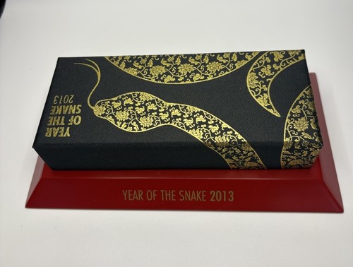 Rwanda 2013 Year of the Snake 3 Coins W/ Pave Gems & 24 g Silver. Only 1888 made - Picture 8 of 21