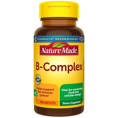 Nature Made B Complex Caplets with Vitamin C Energy Metabolism Support 100 Count