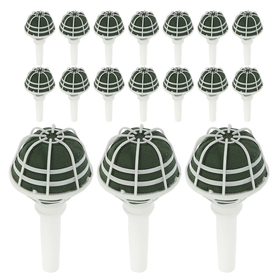 Soporte de vástago con arreglo floral 18 piezas soporte para ramo boda Foto 2 de 4