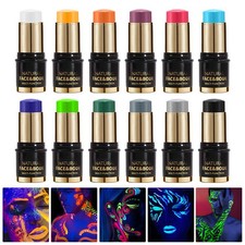 1Pc UV Face And Body Paint Sticks Glows Halloween Halloween Makeup Accessory