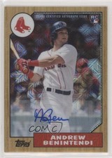 2017 Topps Silver Pack 1987 Design Chrome 93/199 Andrew Benintendi Auto 9su
