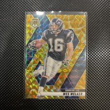 2025 Panini Mosaic Wes Welker Mosaic Yellow Reactive #205 San Diego Chargers