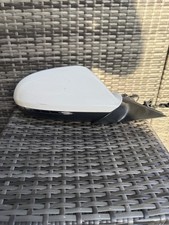 Audi A6 C7 2015 Driver side right Power fold wing mirror white *4