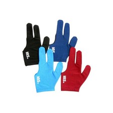IBS Three-Finger Billiard Gloves for Snooker Cue, 4 Colors One Size