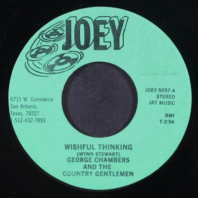 GEORGE CHAMBERS & COUNTRY GENTLEMEN: wishful thinking / lady would you like to d