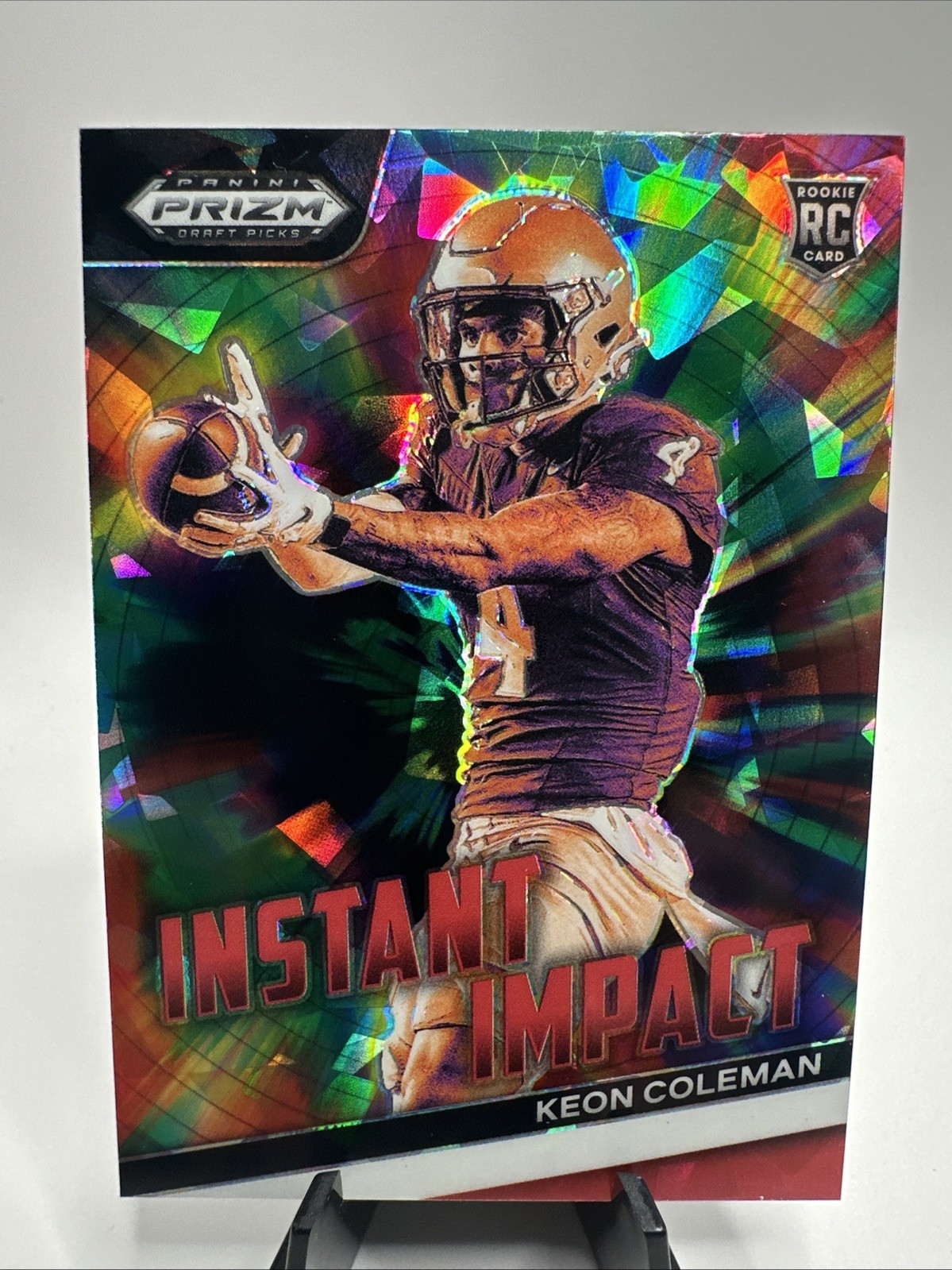 2024 Panini Prizm Draft Picks - Instant Impact Keon Coleman #II-KC Red Ice Prizm