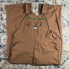 Liberty Overalls 38 x 30" Carpenter Utility Workwear Brown Canvas