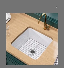 Sink - Miuara White Undermount Bar Sink 18 Inch