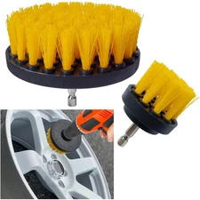 Drill Brush Set 2PCS Car Detailing Scrubber with Nylon Bristle for Carpet Floor
