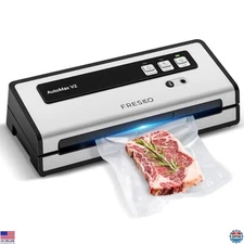 FRESKO Vacuum Sealer Machine with Automatic Bag Detection, Double Heat Seal,