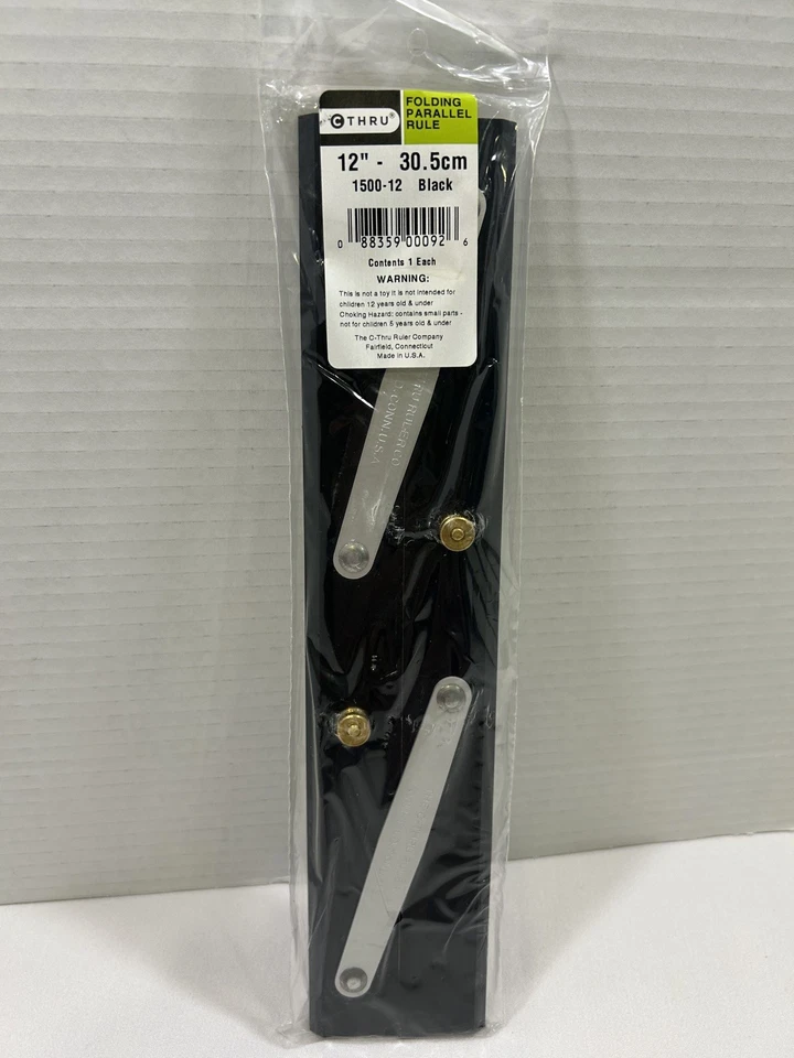 The C-Thru Ruler Co 12” Adjustable Hinged Parallel Line Drafting Rule Tool - Image 3 of 4