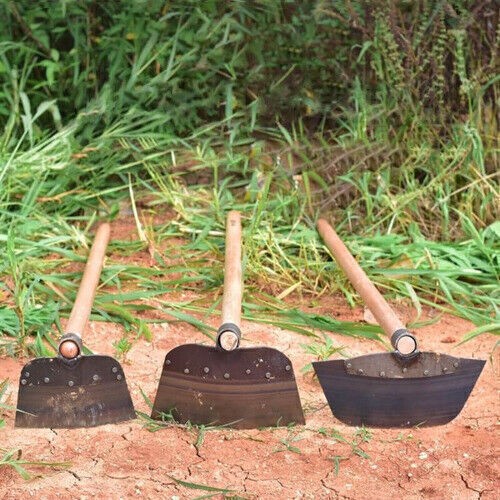 Testa zappa erba acciaio pala diserbo ispessita giardinaggio zappa aratura terreno - Foto 8 di 12