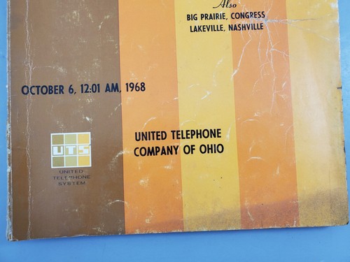 1968 Telephone Directory Wooster Orrville Millersburg Rittman Congress Ohio - Picture 3 of 11