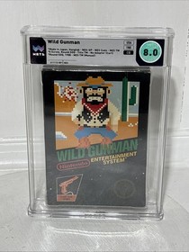 Wild Gunman NES 1985 CIB Complete In Box Wata Graded 8.0 Early Unpunched Hangtab