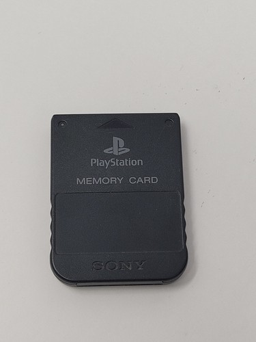 Sony Playstation 1 PS1 Official OEM 15 Block Memory Card Import SCPH-1020 Black