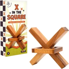 BSIRI Wooden Brain Teasers for Adults Logic Games Gift Puzzle and Mind Teasers f