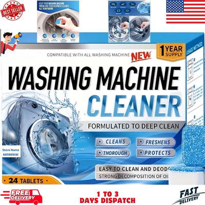 #ad Washing Machine Cleaner Tablets Descaler for HE Front amp; Top Load Washer Deep $8.93