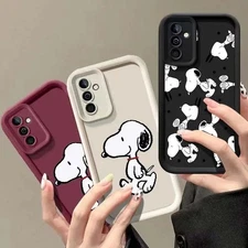 Cute Peanuts Snoopy Pattern Phone Case for Samsung Galaxy A55 5G A54 A34 A35 A73