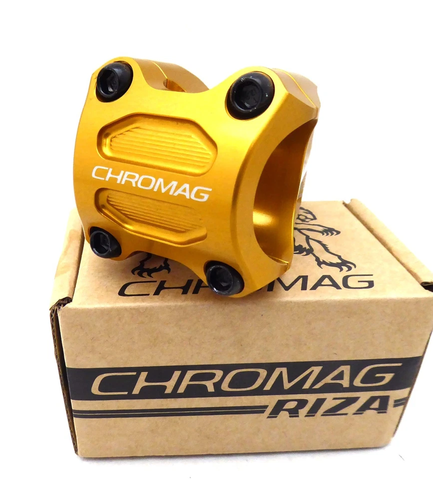 Chromag RIZA Stem (31.8) 0d x 45mm - Gold - Image 2 of 2