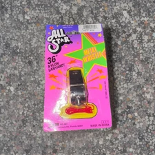 Vintage All Star JA-RU Inc 1992 Metal Whistle 36” Nylon Lanyard 