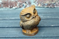 Dekofigur Eule Edelrost Gartenfigur Gartendeko Tierfigur Landhausstil Rostdeko