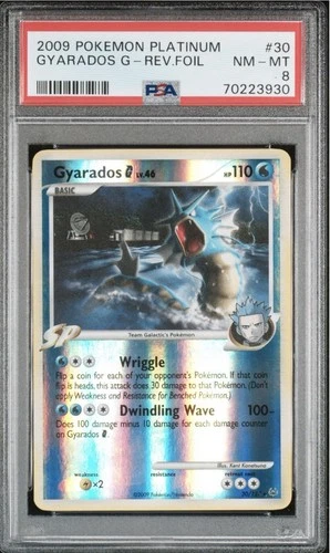 Pokemon Gyarados G 30/127 Platinum Reverse Holo PSA 8
