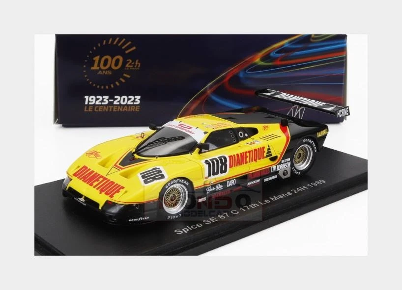 SPARK-MODEL S4767 Scale 1/43 | PORSCHE SE88C 3.3L V8 TEAM SPICE ENGINEERING N 103 24h LE MANS